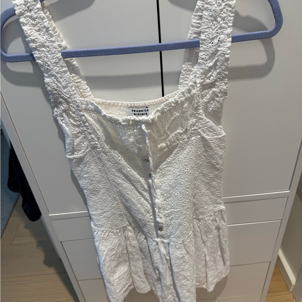 Frankie's Bikinis White Mini Dress